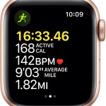Apple Watch SE [GPS + Cellular 40mm] Smart Watch w/ Gold Aluminium Case with Starlight Sport Band Fitness & Activity