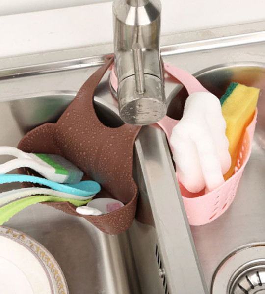 Portable Sink Shelf Soap Sponge Drain Rack