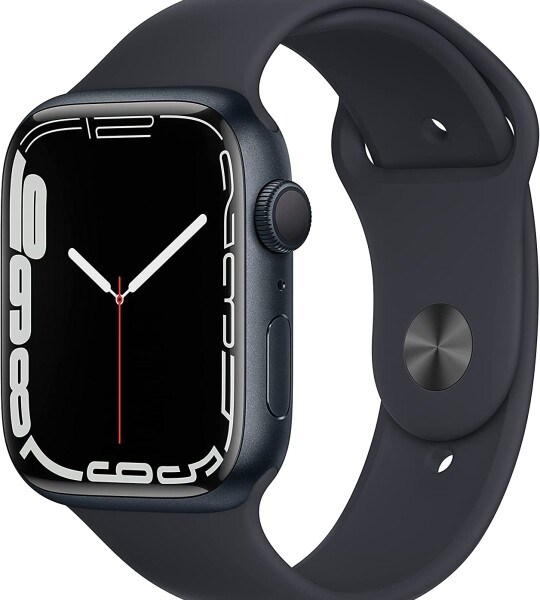 Apple Watch Series 7 [GPS 45mm] Smart Watch w/ Midnight Aluminum Case with Midnight Sport Band  Fitness Tracker