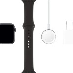 (Refurbished) Apple Watch Series 5 (GPS + Cellular, 44MM) - Space Gray Aluminum Case with Black Sport Band
