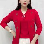 New Spring Autumn Women's T-Shirt Blouse – Middle-Aged Elderly Mothers Fake Two Tops Fashion Bottoming Shirt Female Casual.