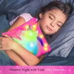 Unicorn Pillow Kit - Easy Kids Crafts for Girls & Boys - Sewing Kit for Kids with Lights - Unicorns gifts teens girl toys for girls ages 8-12