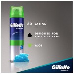 Gillette Series 3X Sensitive Shave Gel, 6 Count, 7oz Each, Hydrates, Protects and Soothes Sensitive Skin.