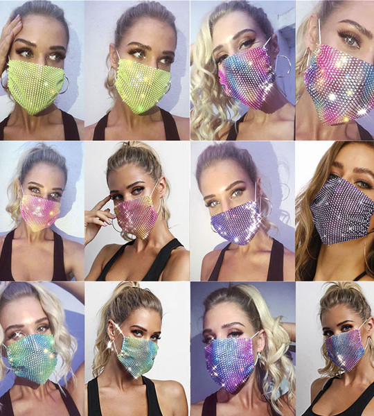 Sparkly Rhinestone Mask