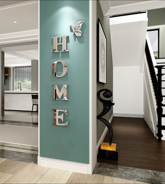 Letter Signs Acrylic Mirror Wall Stickers Home Wall Decoration