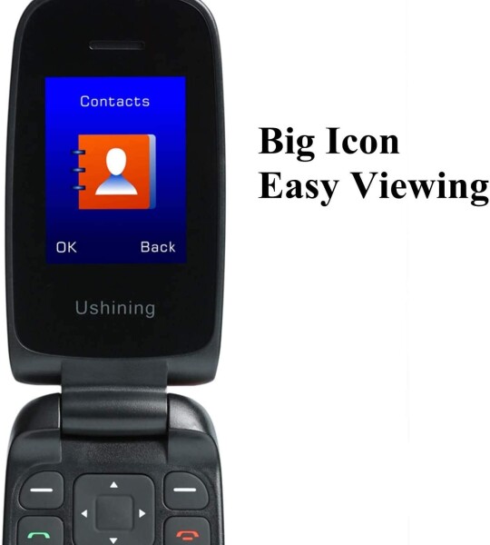3G Flip Phone Unlocked Basic Cell Phones Large Icon Feature Phone Easy to Use Mobile Phone for Seniors and Kids AT&T Pre