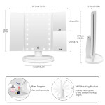 Lighted Makeup Mirror with 21 LED Lights For Home Decor