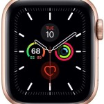 (Refurbished) Apple Watch Series 4 (GPS, 40MM) - Gold Aluminum Case with Pink Sand Sport Band