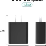 JDB QC 3.0 USB Wall Charger QC 3.0 Fast USB Wall Adapter Fast Charging Block Compatible with Wireless Charger iPhone,iP