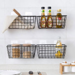 Wall-Mounted Iron Storage Basket