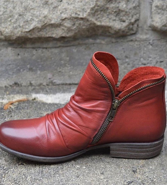 Woman Flat Boots Shoes