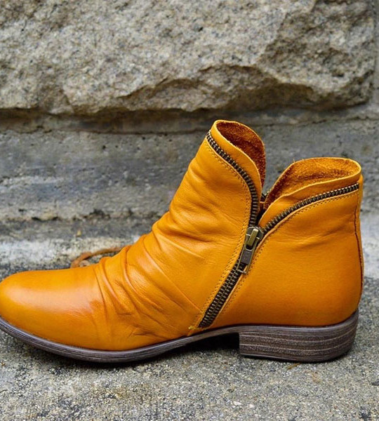 Woman Flat Boots Shoes