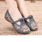 Cresfimix Mocasines Mujer Women Cute Black Light Weight Floral Ballet Shoes Lady Casual Buckle Strap Anti Skid Dance Sho