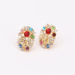 Women necklace for party wedding Boho crystal statement necklace with earrings