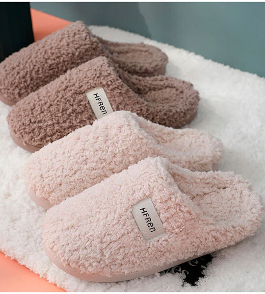 Women Soft Plush Cotton Home Slippers