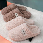 Women Soft Plush Cotton Home Slippers