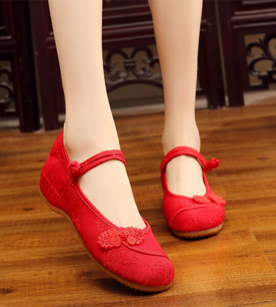 Womens Cotton Fabric Casual Shoes