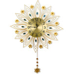 Luxury Large Battery Operated Modern Wall Clocks for Living Room Decor