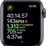 Apple Watch Series 5 (GPS, 40MM) - Space Gray Aluminum Case with Black Sport Band (Renewed)