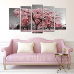 Tree Landscape Picture Prints Framed and Stretched Painting Wall For Home Decoration