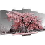 Tree Landscape Picture Prints Framed and Stretched Painting Wall For Home Decoration